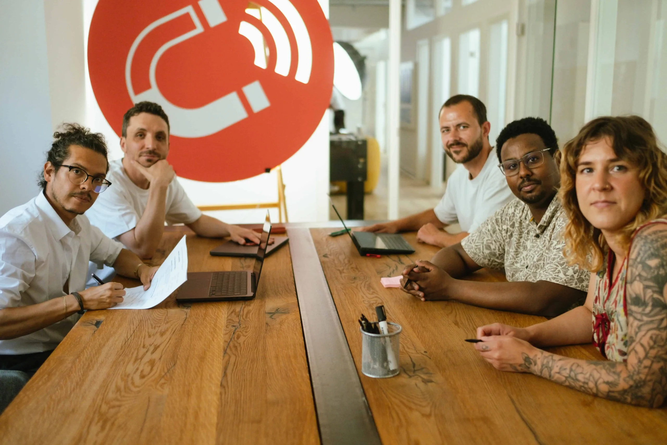 Pitch Präsentation im Meetingraum